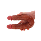 ToyJoy Get Real Silicone Foreskin Double Dong – Large Toy > Realistic Dildos and Vibes > Double Dildos